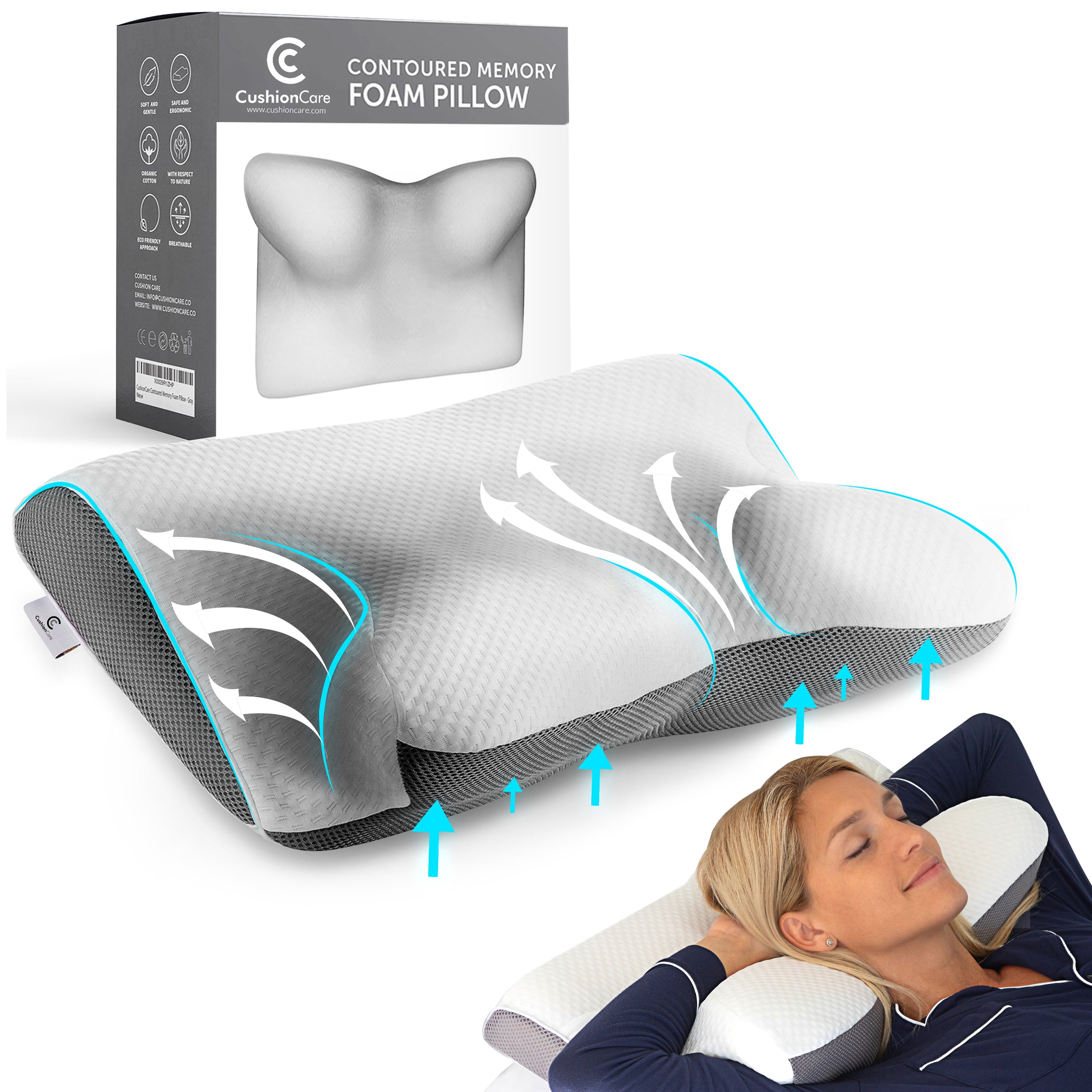 Foam pillow for neck fashion pain